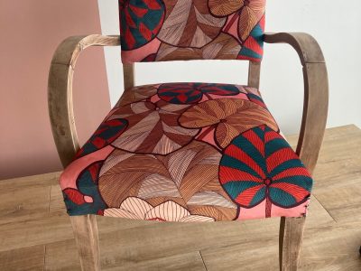 Fauteuil pendant la formation tapissier garnisseur à Bordeaux