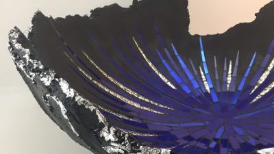 Géode bleue pendant le stage mosaïque à Albi