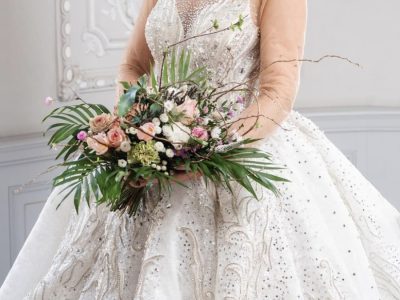 Bouquet de mariage pendant la formation fleuriste à Toulouse en Occitanie