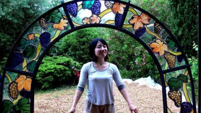 Vignes en vitrail stage de vitrail au plomb dans le Gers