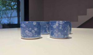 Tasses nuances bleues formation Tournage en Céramique proche de Toulouse