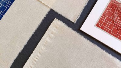 Exemple de broderie pendant le stage d'initiation vers Clermont-Ferrand