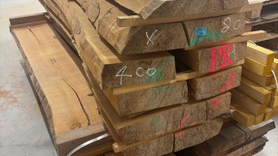 Planches pendant le stage en menuiserie avec un menuisier vers Bordeaux