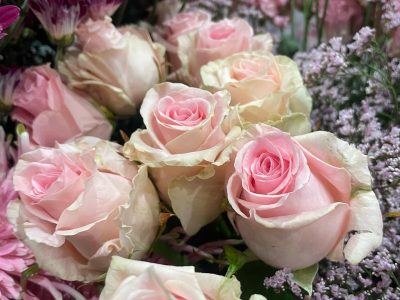 Roses pendant la formation fleuriste à Paris