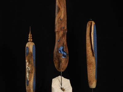 Sculpture de Ludovic qui propose une formation en tourneur sur bois entre Toulouse et Auch