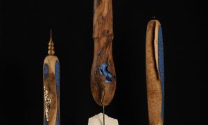 Sculpture de Ludovic qui propose une formation en tourneur sur bois entre Toulouse et Auch