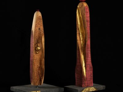 Sculpture de Ludovic qui propose une formation en tourneur sur bois vers Toulouse en Occitanie