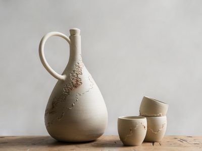 Set et cruche de Camille pendant la formation céramique et poterie vers Angoulême