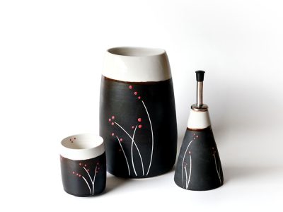 Set de poteries de la formation potier dans les Pyrénées