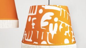 Abat-jour orange atelier créer votre abat-jour