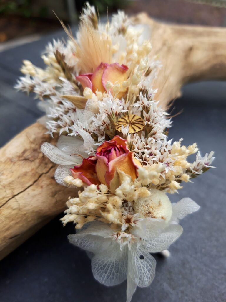 Atelier de fleurs séchées pour le mariage vers Rouen